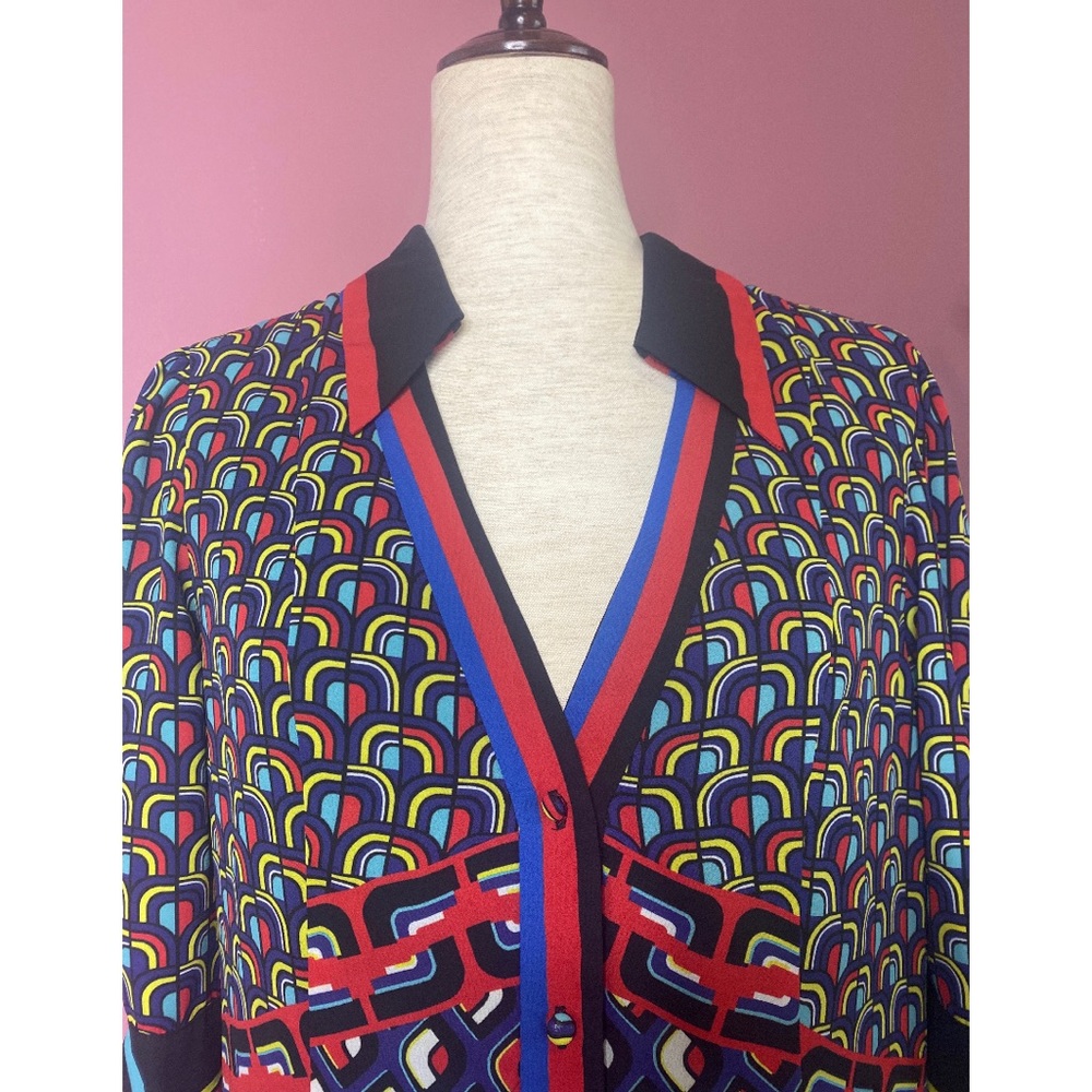 🔸SOLD🔸 NWOT Alice + Olivia ‘Conner’ handkerchief shirt dress sz M - Picture 9 of 13